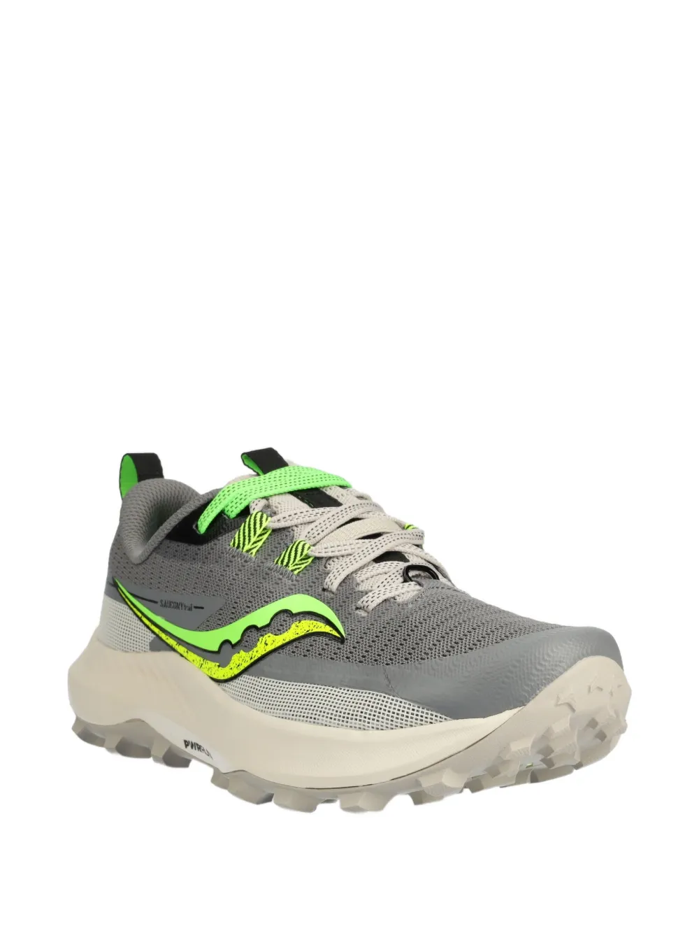 Кроссовки Peregrine 13 с логотипом и шнуровкой для высокой производительности Saucony, серый — фото 2