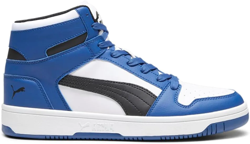 Мужские кроссовки PUMA Rebound Layup Mid, белый/черный — фото 4