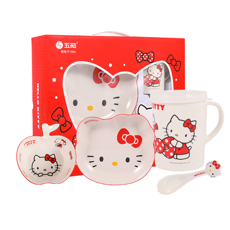 Пластиковые стаканы для воды Sanrio, Hello Kitty Five-Piece Set - 691 — фото 3