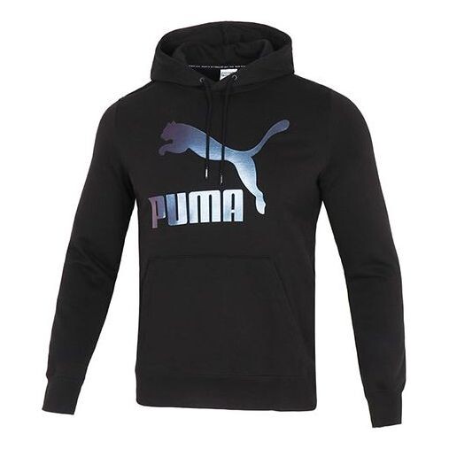 

Толстовка classics metallic logo tr logo printing sports black Puma, черный
