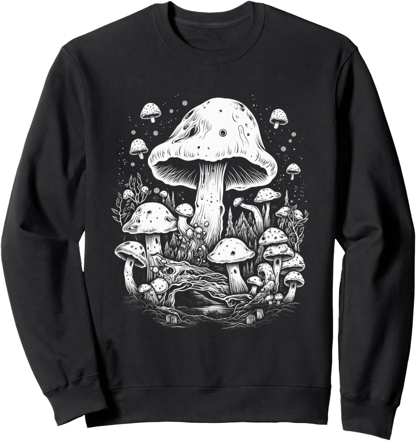 

Стиль коттеджкор, толстовка с изображением гриба и жабы Goblinco Cottagecore Goblincore And Fairycore Stuff, черный