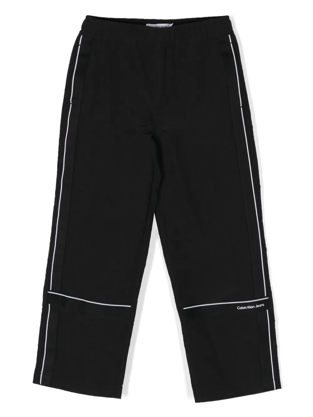 Спортивные брюки из рипстопа с логотипом Logo-tape Calvin Klein Kids, черный
