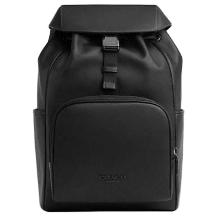 

RACER Гладкий Кожаный Рюкзак Среднего Размера Мужской Чёрный COACH