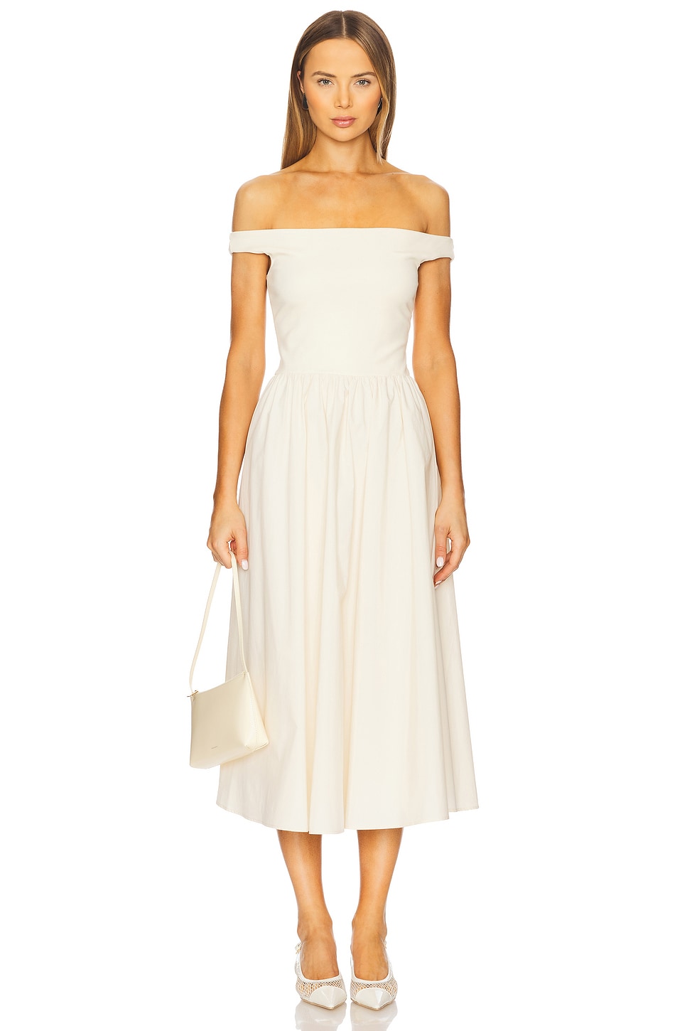 

Vera платье с открытыми плечами Elodie The Label, ecru