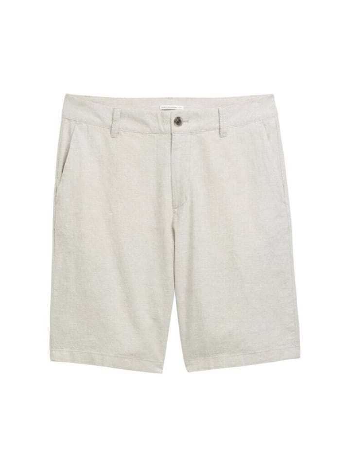 

Тканевые шорты TOM TAILOR Denim, цвет beige abbey stone chambray
