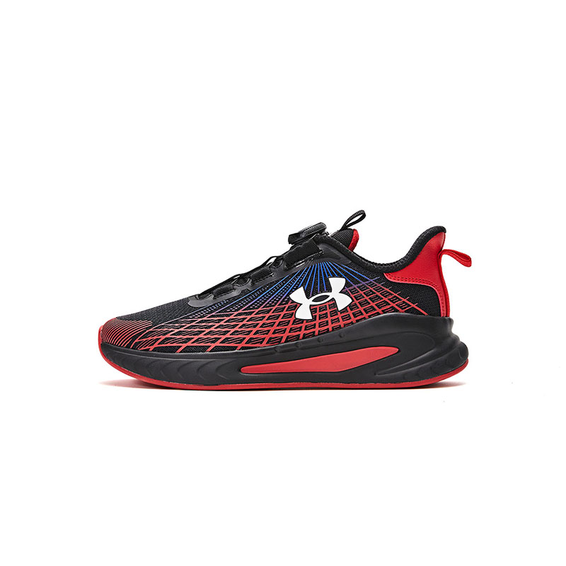 

Дышащие низкие детские беговые кроссовки Kids' Under Armour, черный/красный