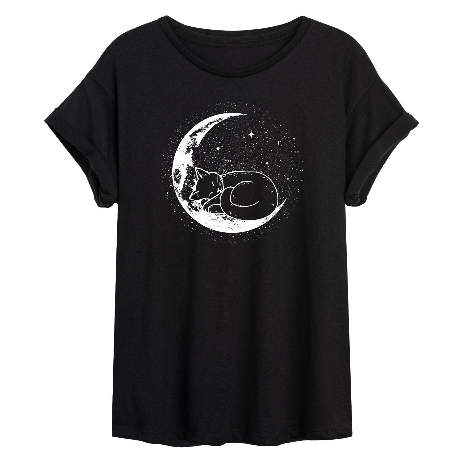 

Детская футболка большого размера с рисунком Cat Nap Moon Licensed Character