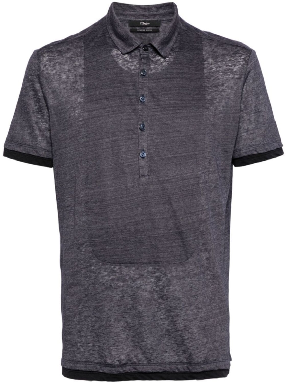 

Zegna рубашка поло с короткими рукавами, фиолетовый