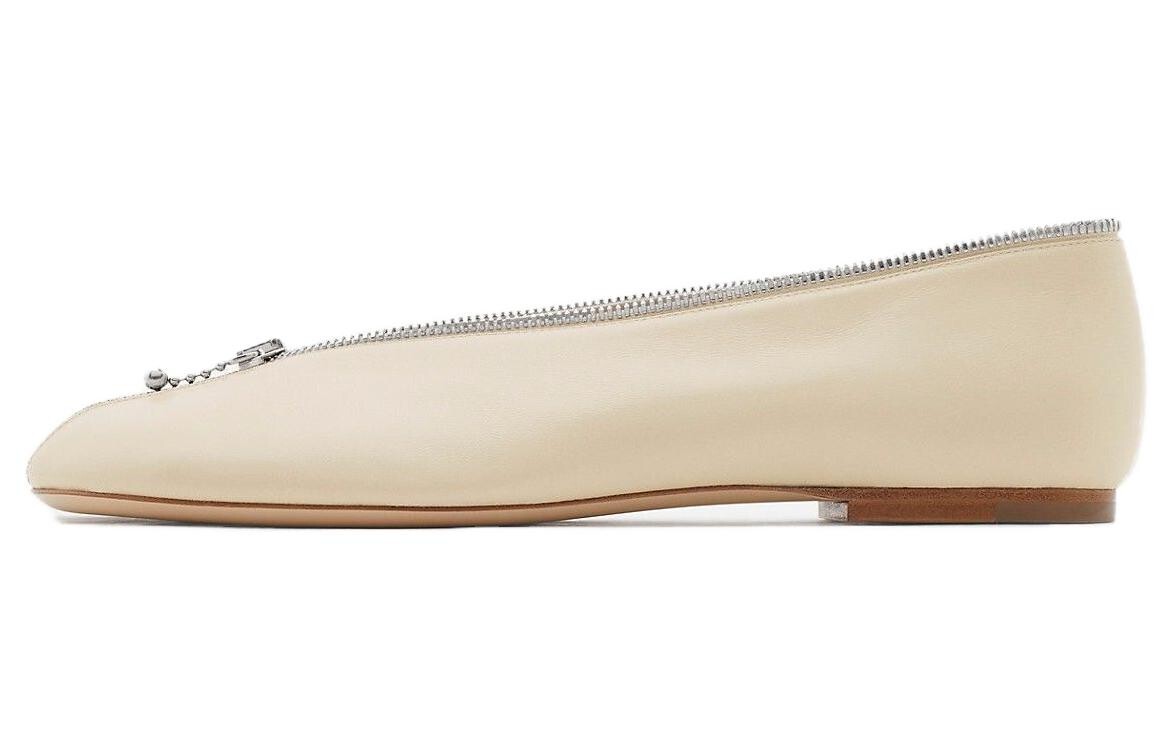Женские кожаные балетки на молнии Sadler 'Soap' Burberry