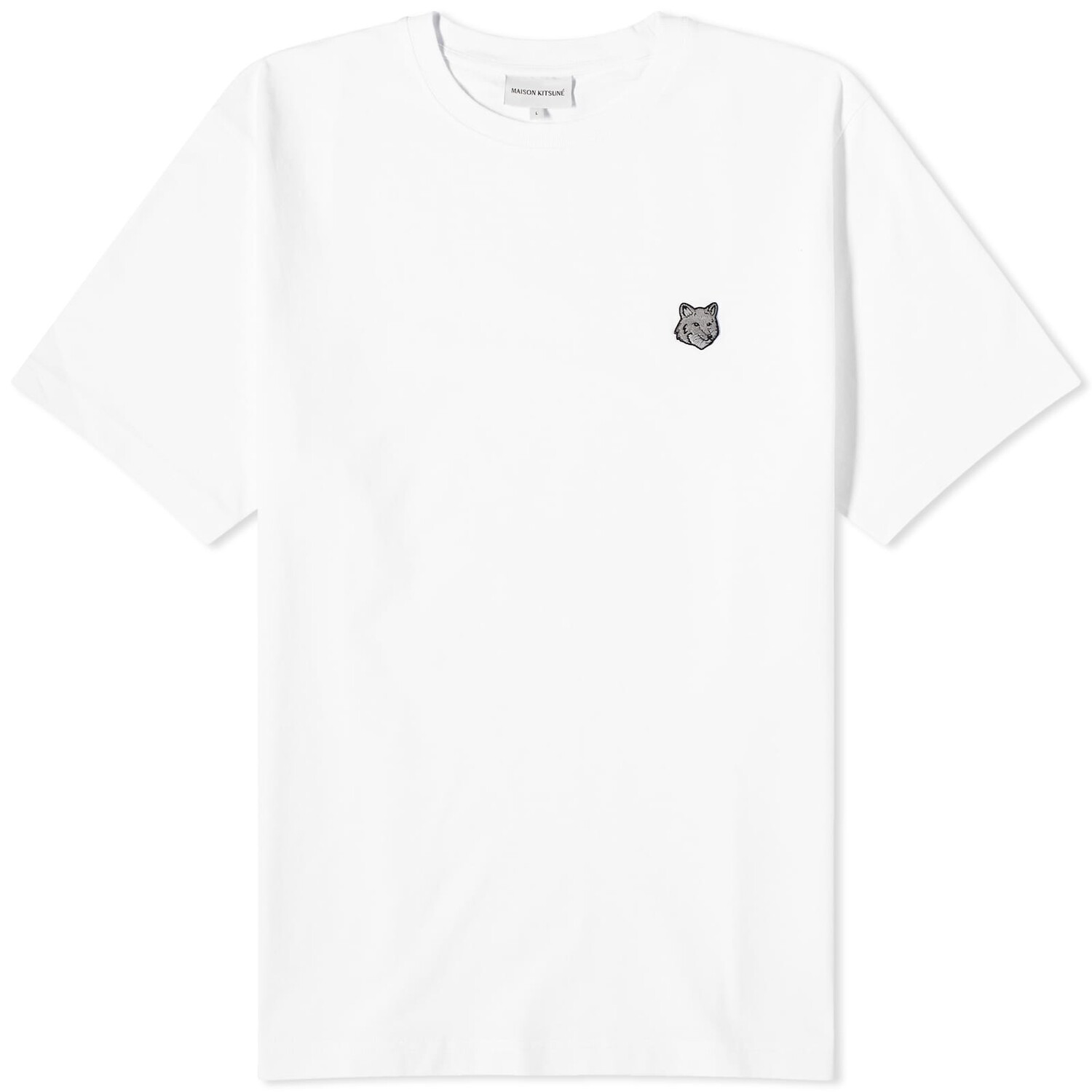 

Футболка Maison Kitsune Bold Fox Head Patch Comfort, белый
