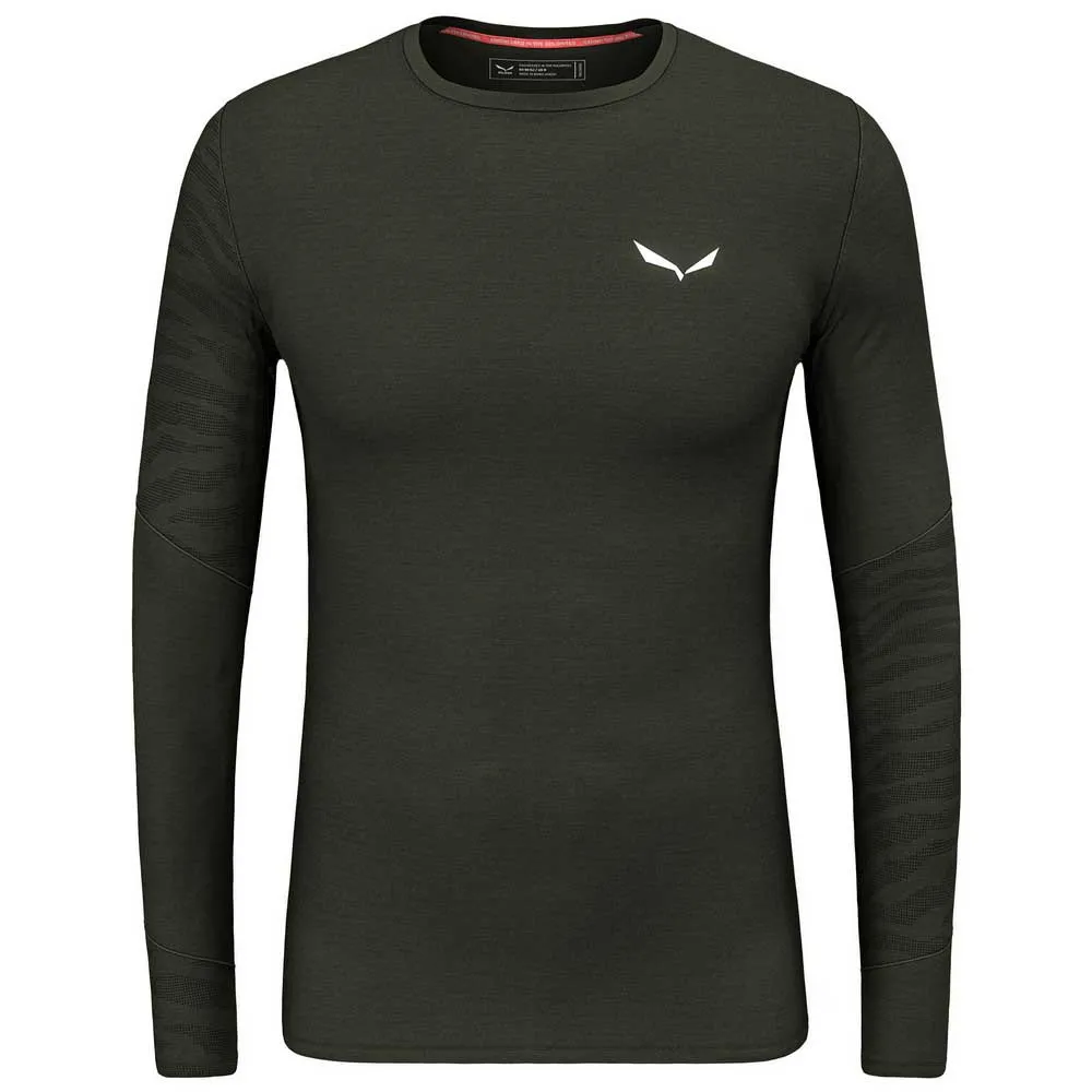 

Базовый слой Salewa Cristallo Warm Alpine Merino Responsive long sleeve, зеленый