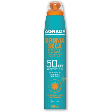 

Солнечный сухой увлажняющий спрей SPF 50 Аэрозоль 270 куб. см 200 мл Agrado