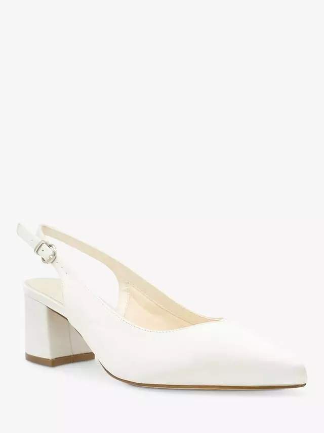 Туфли-лодочки Paradox London Bessy Wide Fit Dyeable Satin Slingback, слоновая кость — фото 2