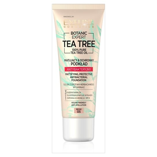 

Чайное дерево, Матирующая антибактериальная основа, № 05 Eveline Cosmetics