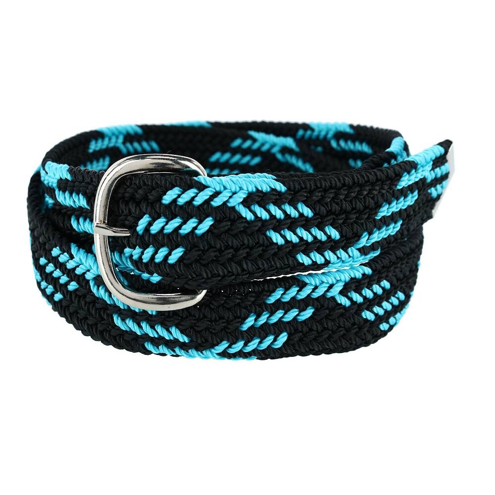 

Nocona Belt Co Мужской плетеный ремень из нейлонового шнура, цвет Black And Turquoise