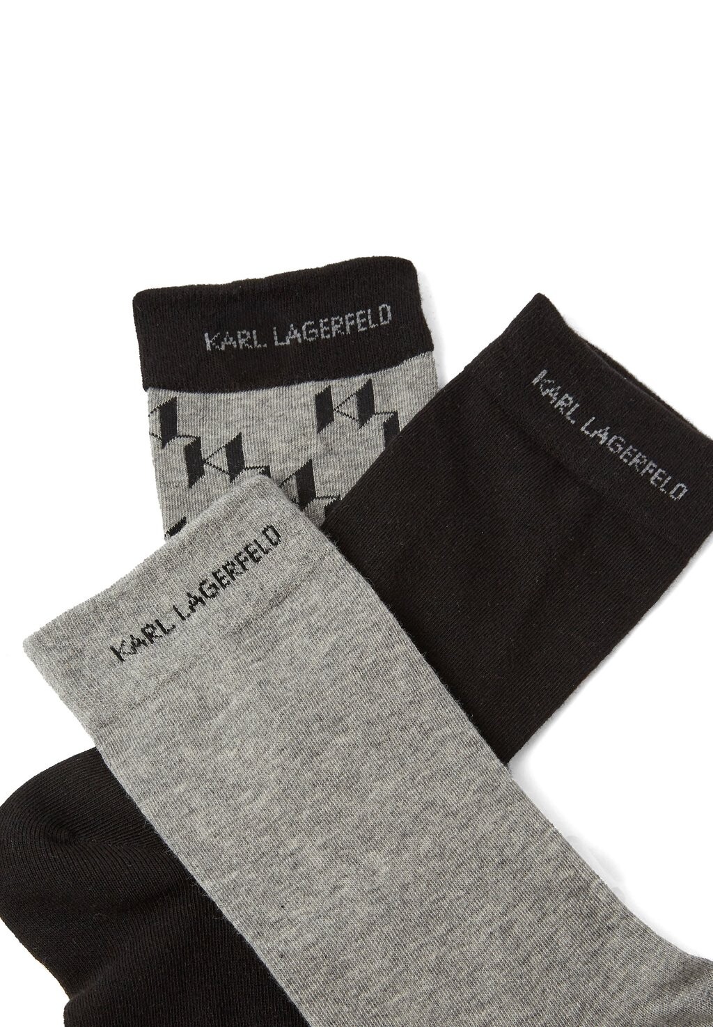 

Носки MONOGRAM 3 PACK KARL LAGERFELD, черный