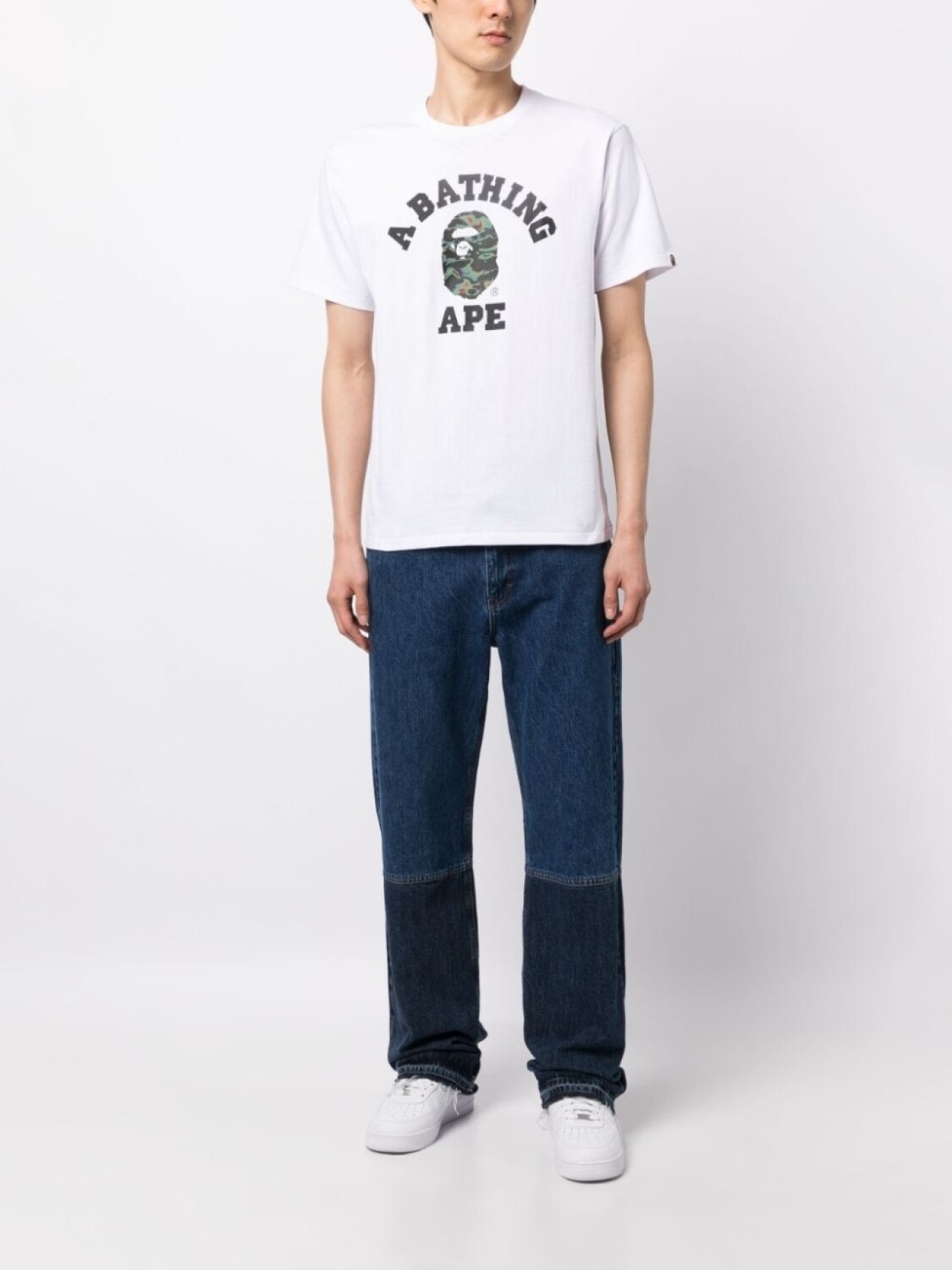 

A BATHING APE футболка с логотипом, белый