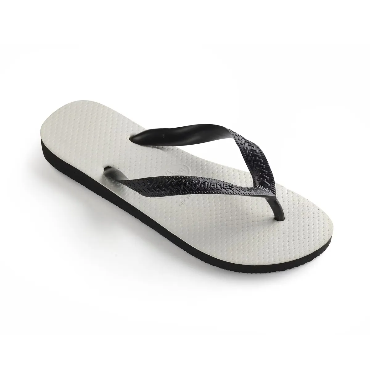 Унисекс Традиционные хаваианы Шлепанцы на носке Havaianas, черный/белый — фото 3