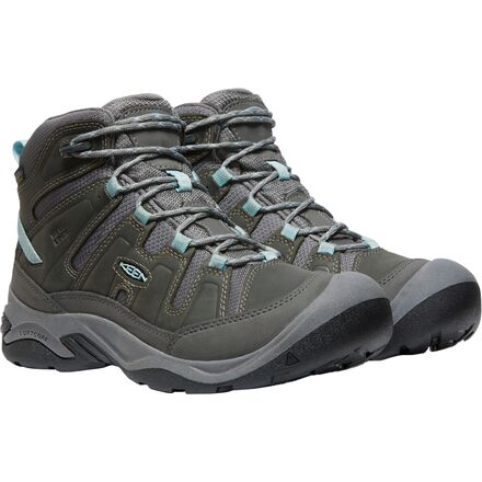 

Водонепроницаемые походные ботинки Circadia Mid женские KEEN, цвет Steel Grey/Cloud Blue