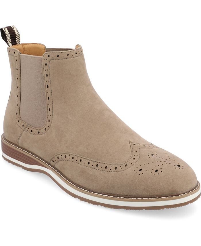

Мужские ботинки челси без шнуровки Thorpe Tru Comfort Foam Wingtip Vance Co., тан/бежевый