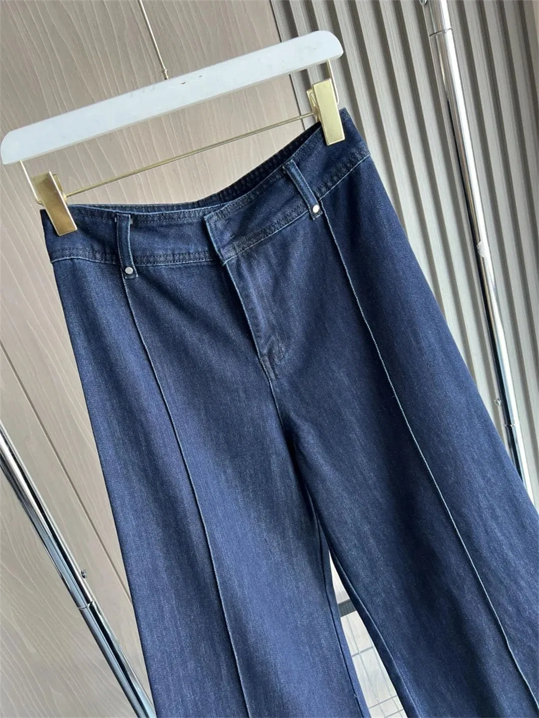 Джинсы с высокой талией, Wide Leg, Deep Blue — фото 2
