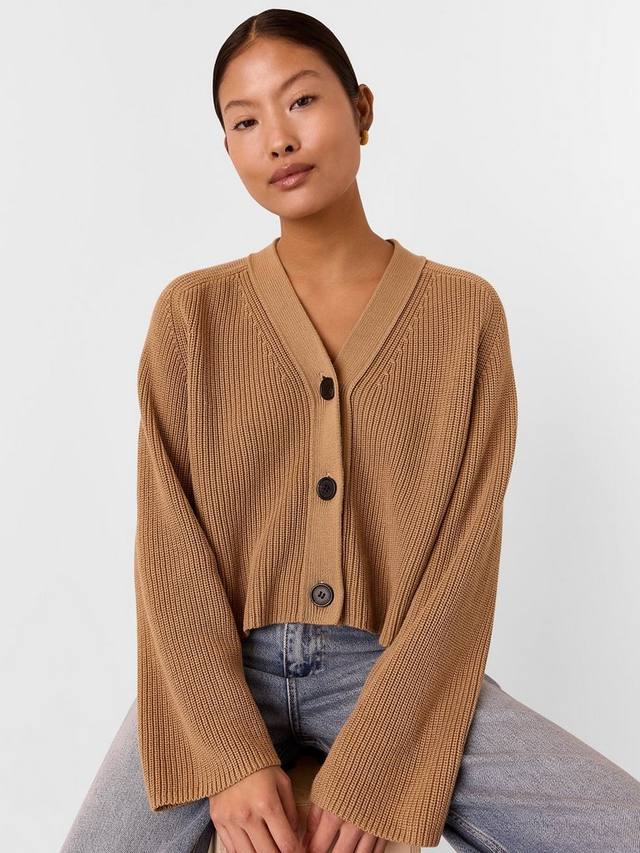 

Кардиган в рубчик petite nala Whistles, кэмел
