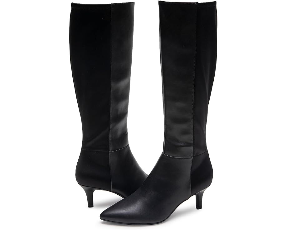 

Ботинки Aerosoles EPIC2 Kitten Heel Tall Boot, цвет Black Faux Leather