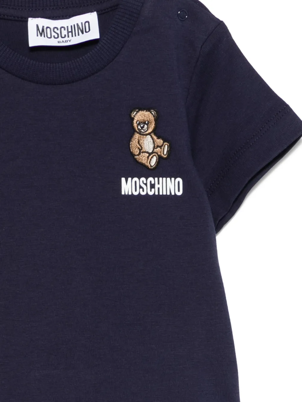 Футболка с круглым вырезом Teddy Moschino Kids, синий — фото 3