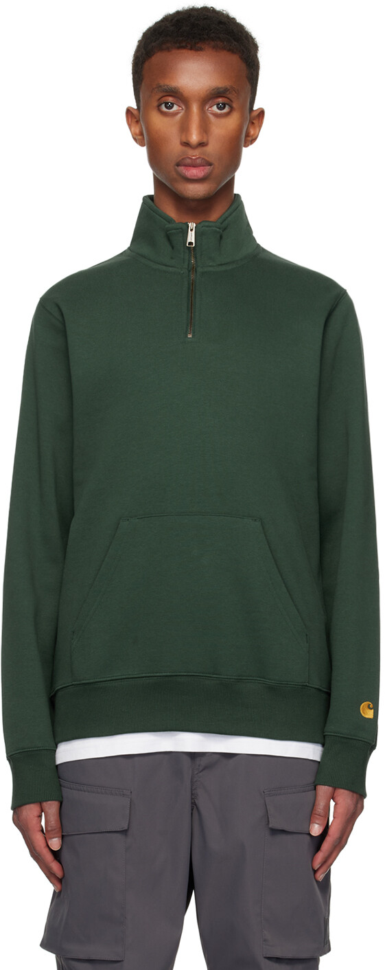 

Зеленый свитер с застежкой-молнией Chase Neck Carhartt Work In Progress