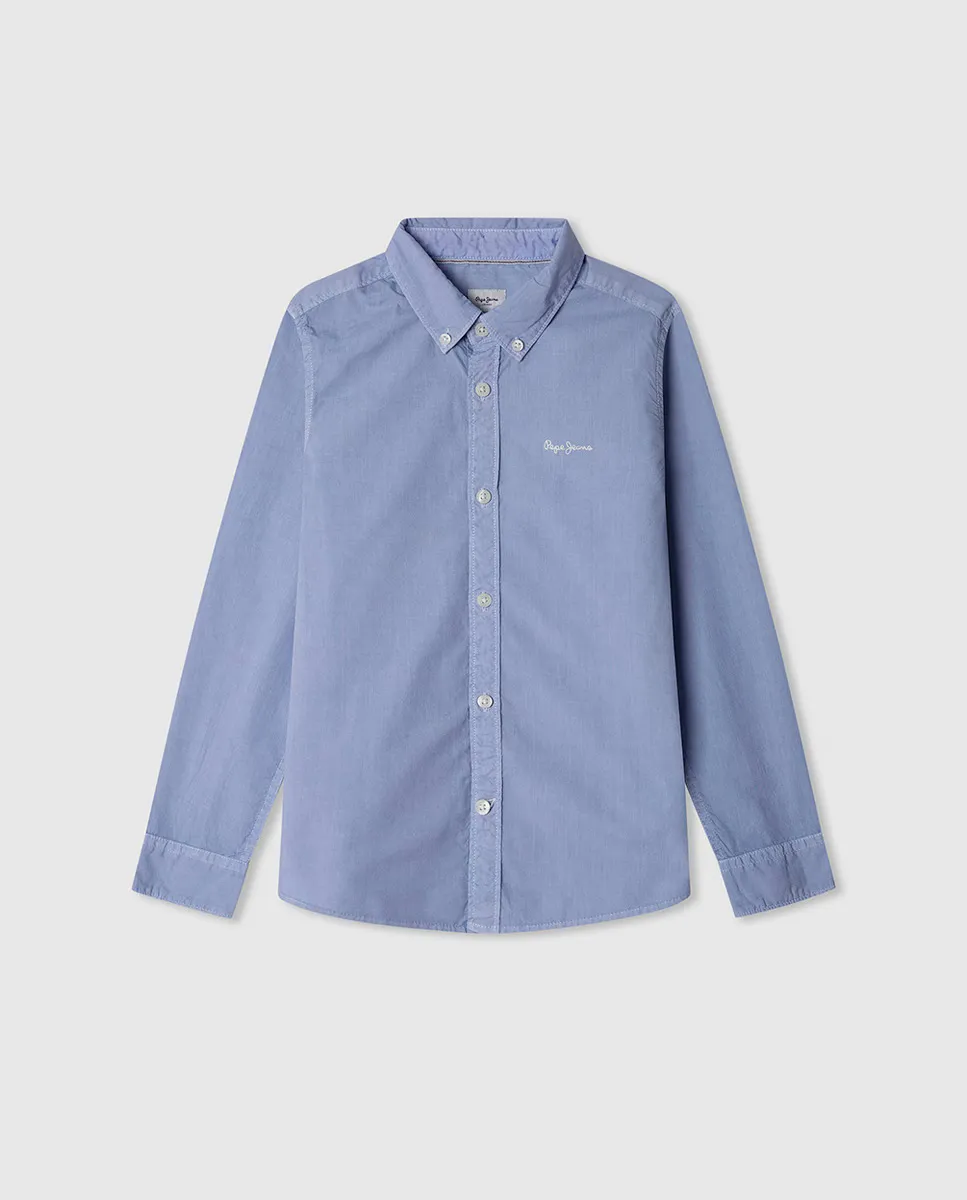 

Рубашка Camden Poplin для мальчиков Pepe Jeans, светло-голубой