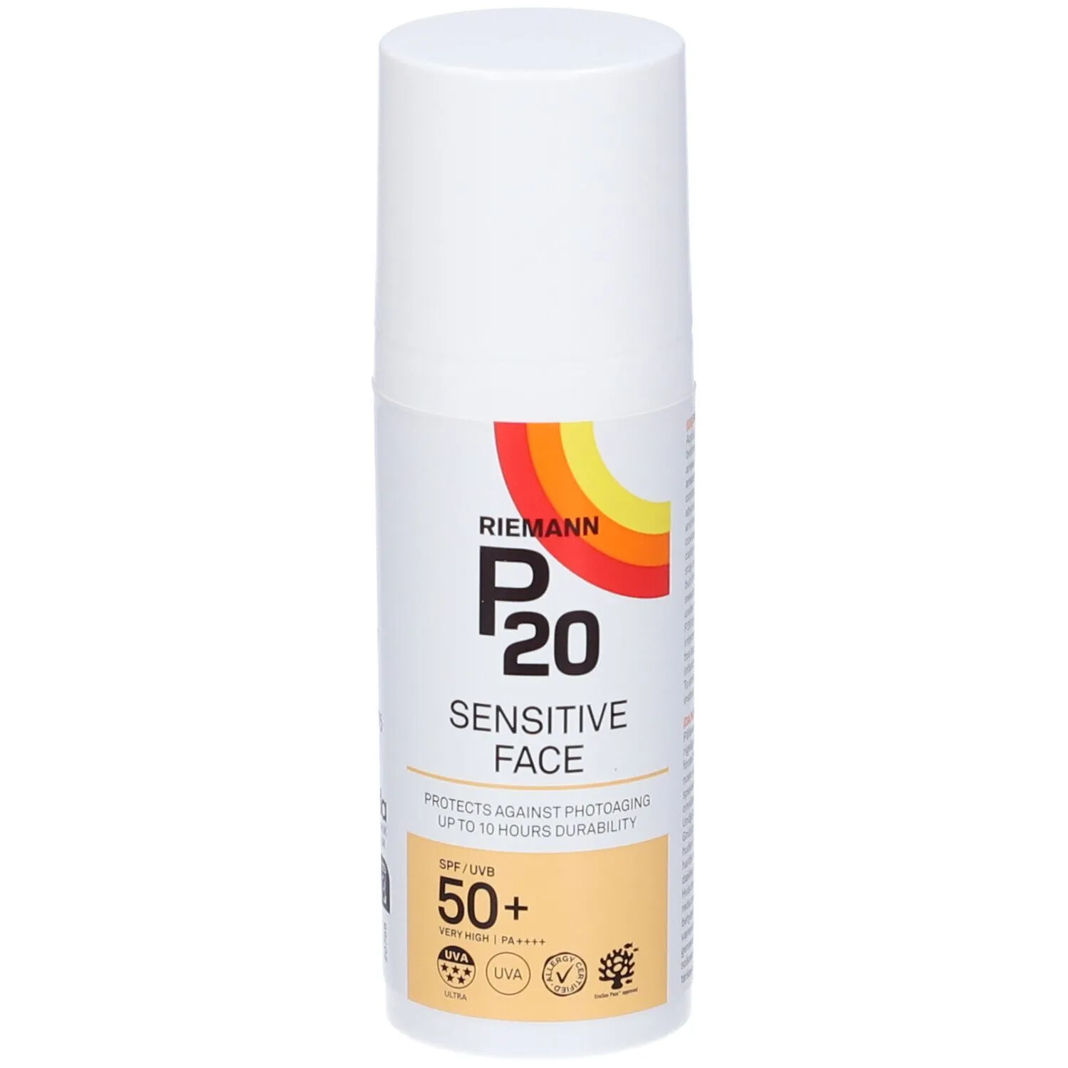 

Солнцезащитный крем для лица P20 Spf50+ 50 г без ароматизатора