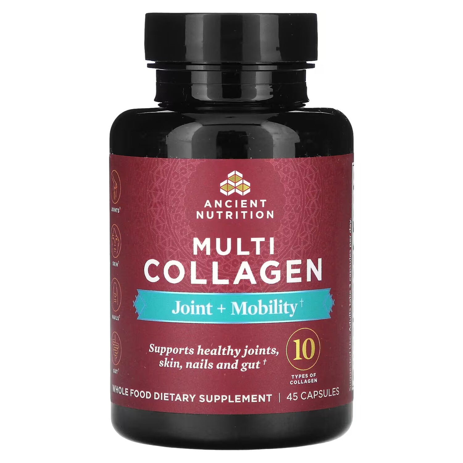 

Добавка Ancient Nutrition Multi Collagen Joint + Mobility, 45 капсул