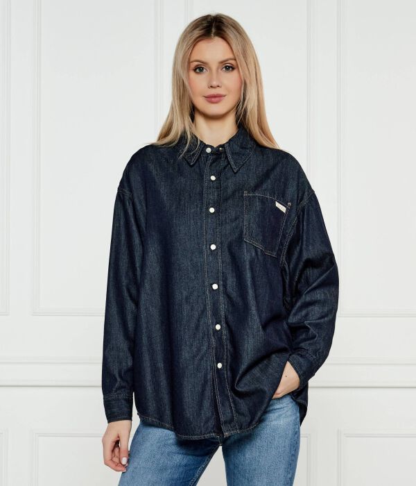 

Рубашка джинсовая Calvin Klein Jeans, синий