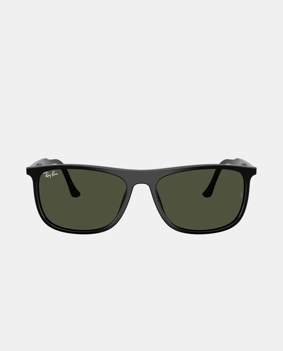 

Солнцезащитные очки унисекс прямоугольной формы из ацетата Ray-Ban, черный