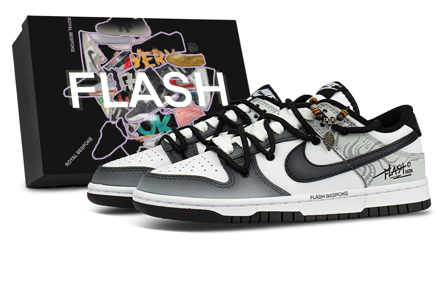 

Nike Кроссовки для скейтбординга Dunk Mysterious Totem Low top Unisex серо-черные