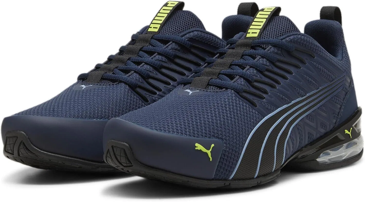Мужские тренировочные кроссовки Puma 37960116, Club Navy Puma Black Electric Lime — фото 3
