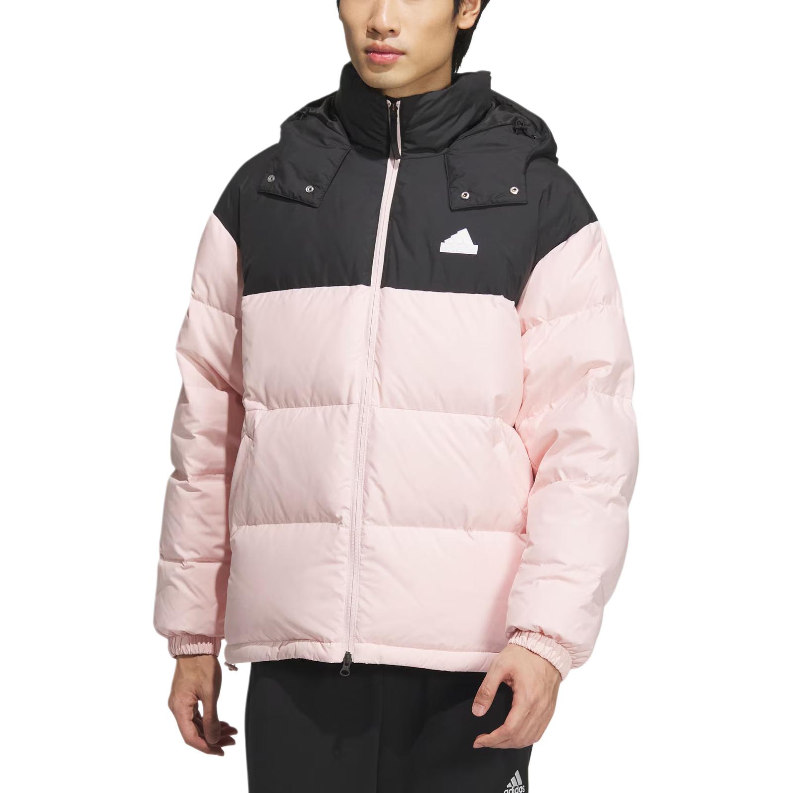 Куртка унисекс песочный коричневый/розовый/черный Adidas — фото 3