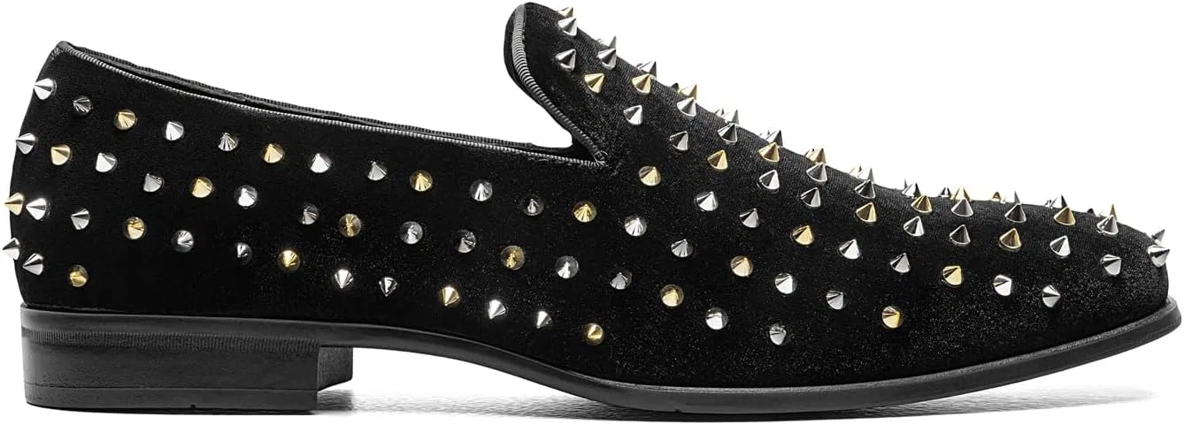 Мужские туфли Stacy Adams Spire Spikes, Black, Gold, Silver, Platinum — фото 3