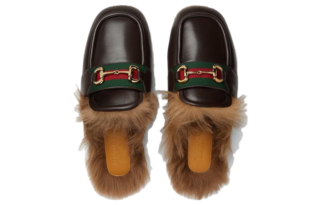 Слиппер 'Horsebit Cocoa' GUCCI, Коричневый — фото 4
