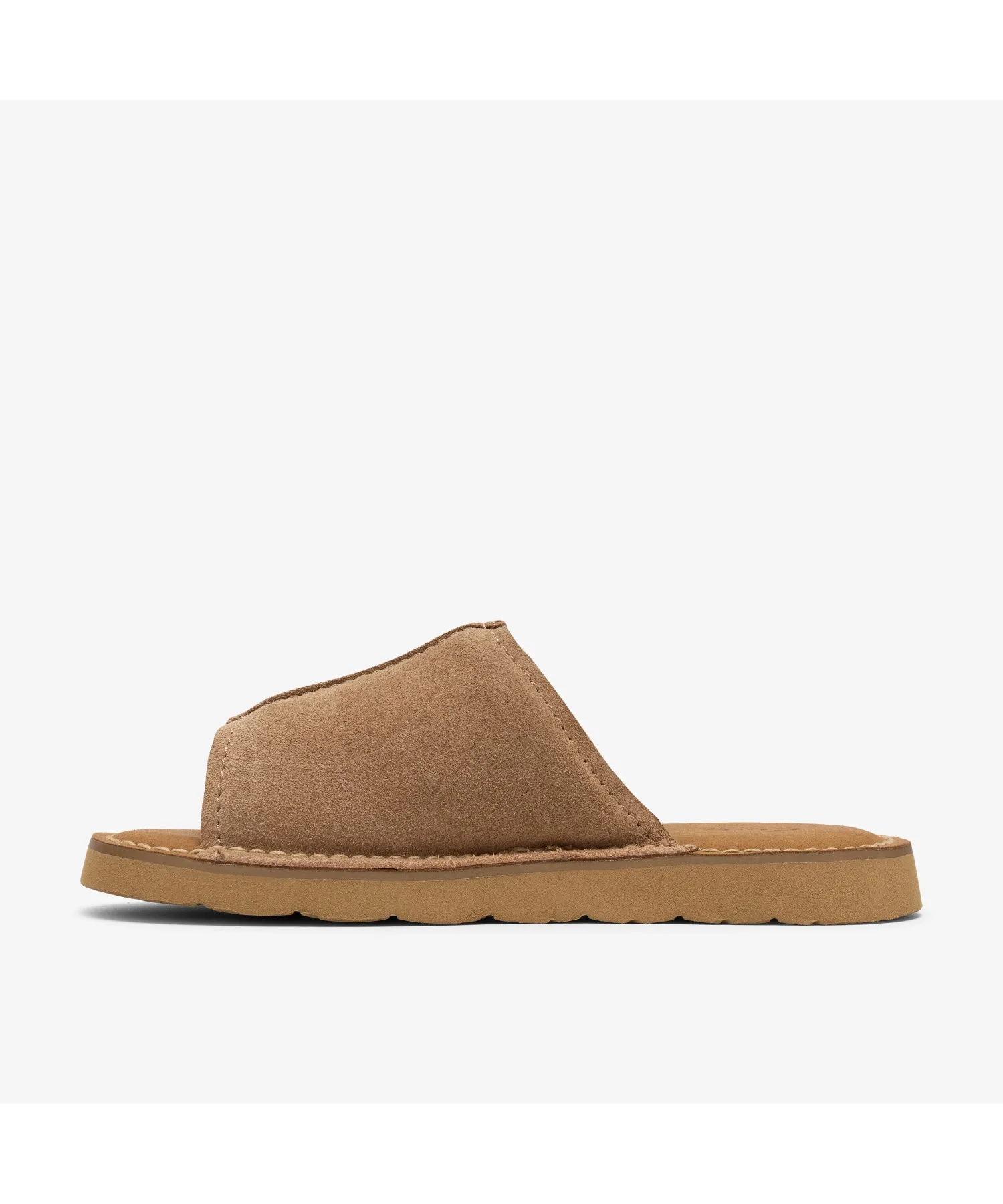 Мужские сандалии из масляной замши Solsbury Slide Clarks коричневые — фото 2