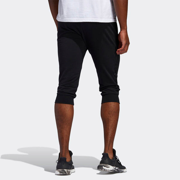 Спортивные штаны adidas M PNT 34 DK 3S Training Running Sports Slim Fit Cropped Pants Black, черный — фото 4
