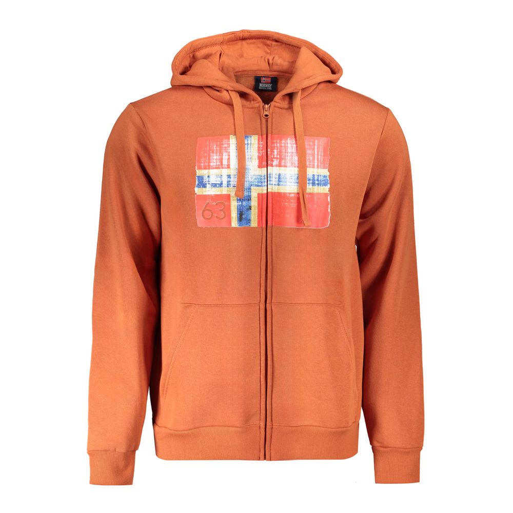 

Коричневый хлопковый свитер Geographical Norway, Brown