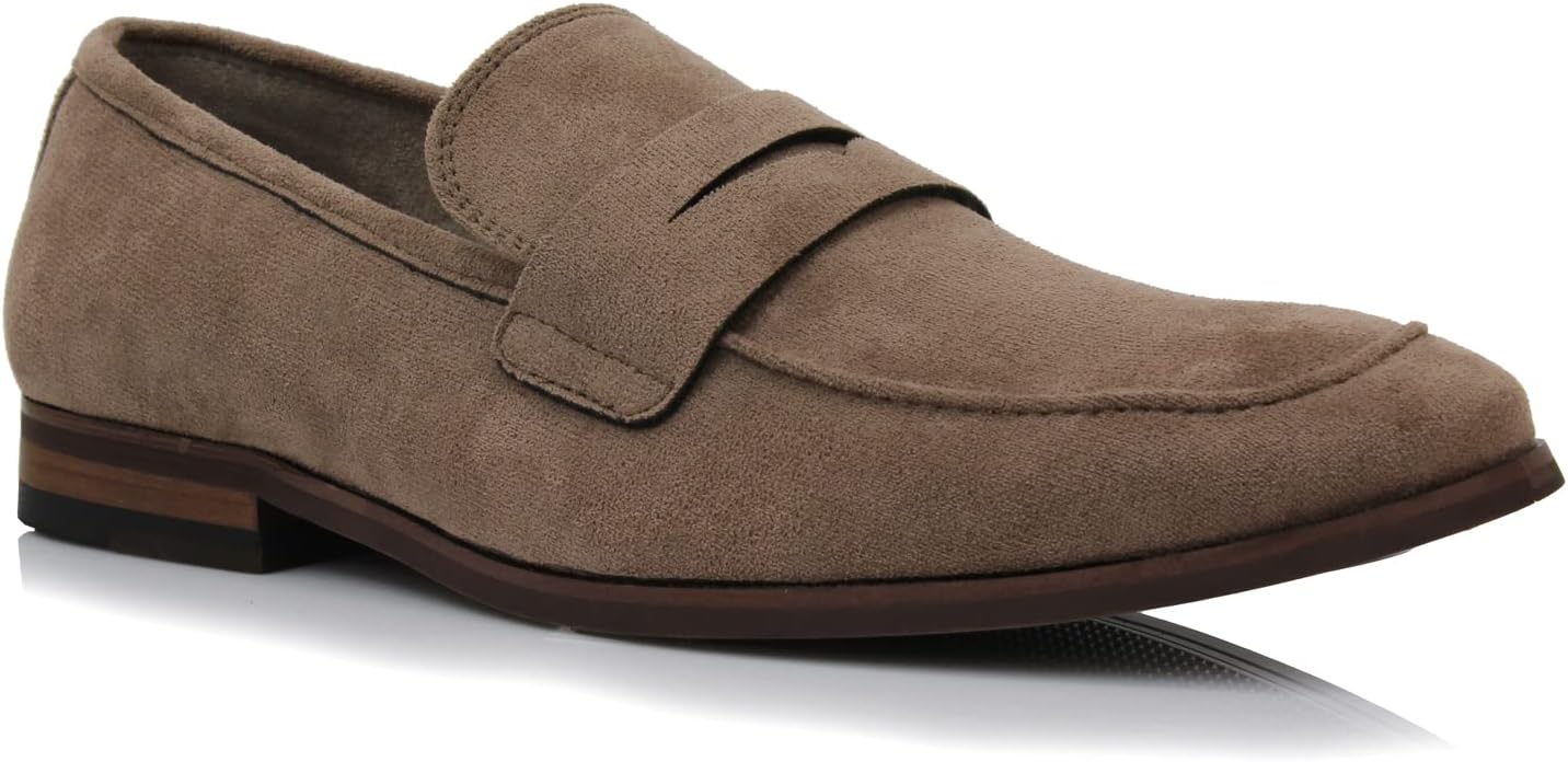 

Коллекция мужских лоферов Ferro Aldo, Классические слипоны-пенни и мокасины для вождения для повседневной и нарядной одежды, 1. Cognac [Suede]