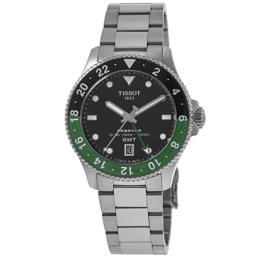 

Tissot Seastar 1000 кварцевые GMT ​​черные стальные часы мужские