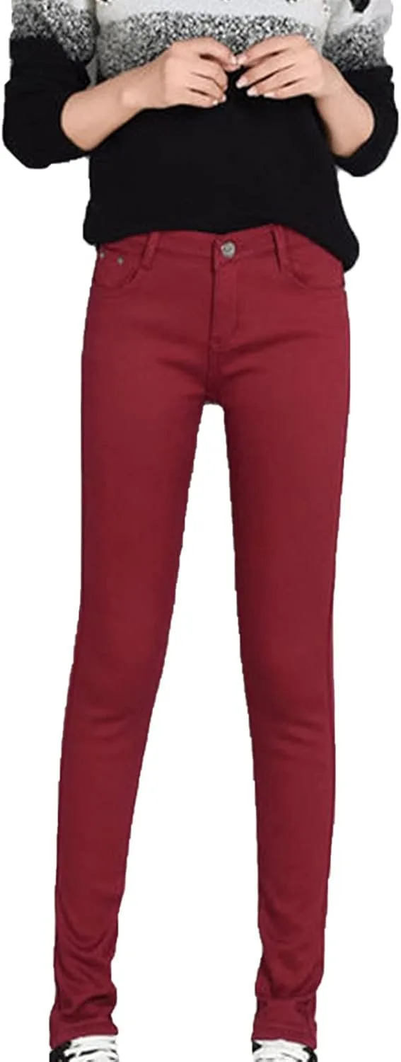 

Maiyifu-GJ женские зимние утепленные джинсы slim fit