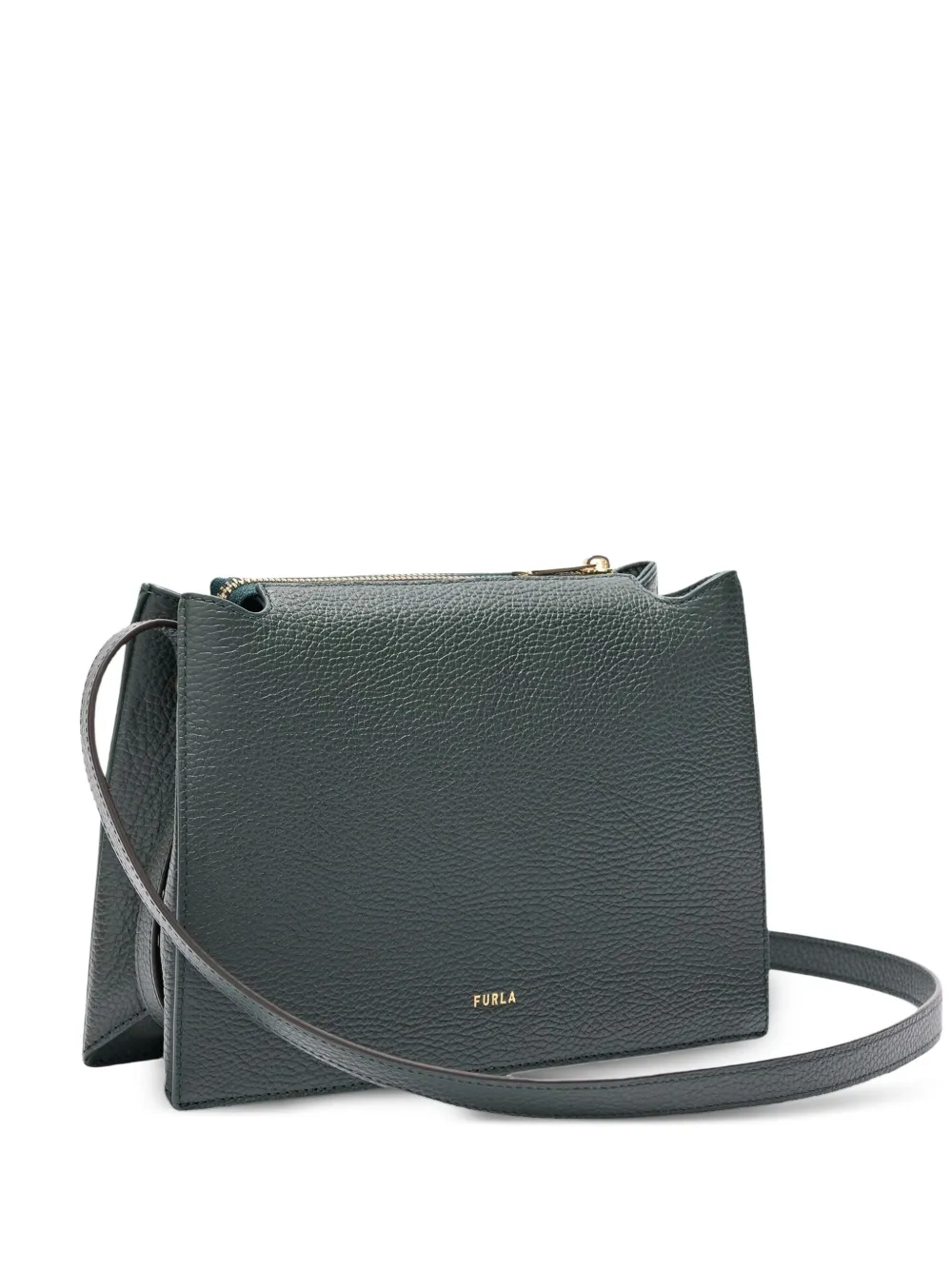 

Сумка-сэтчел на молнии Furla, зеленый