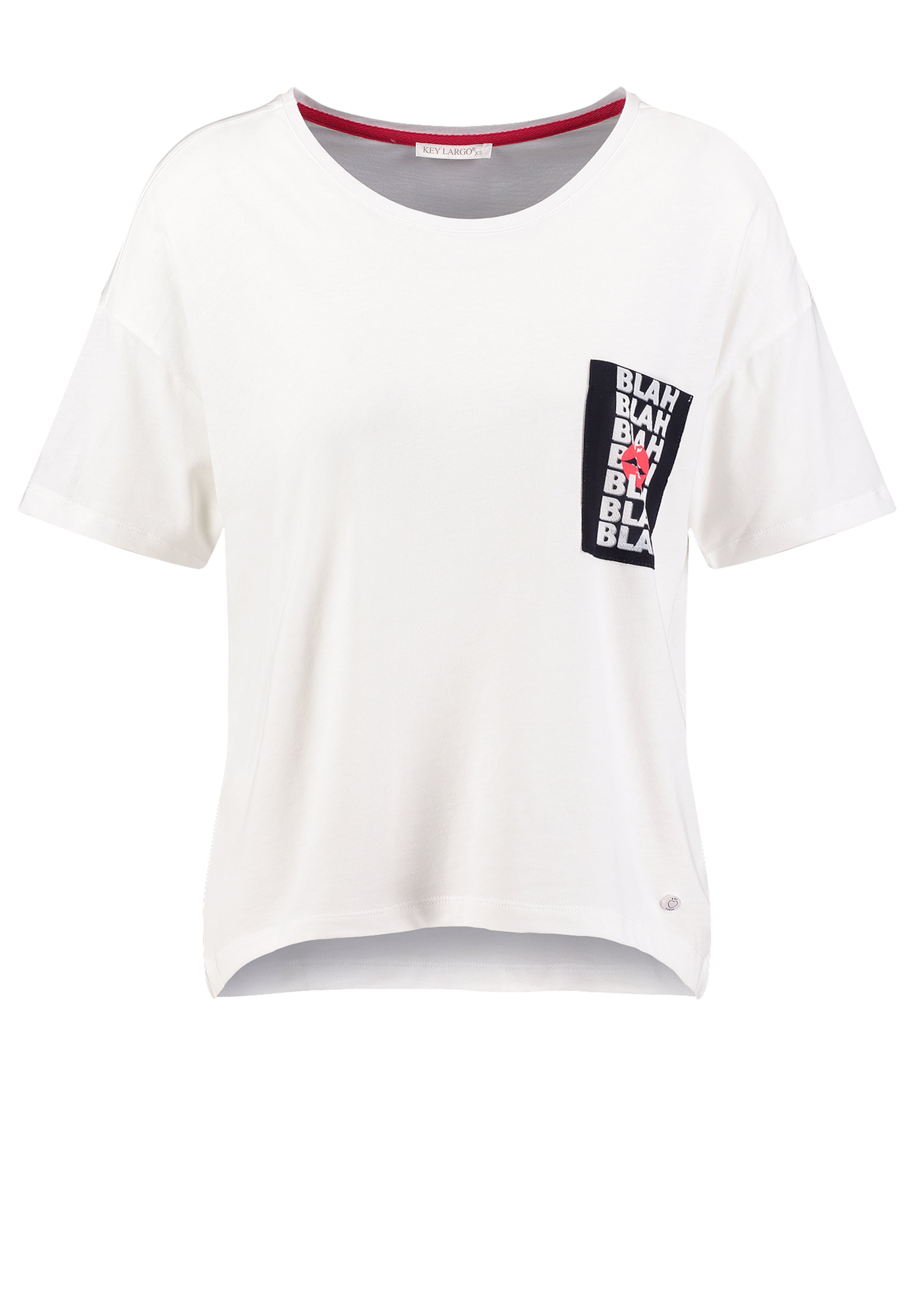 

Key Largo Футболка 'Blah' в белом цвете
