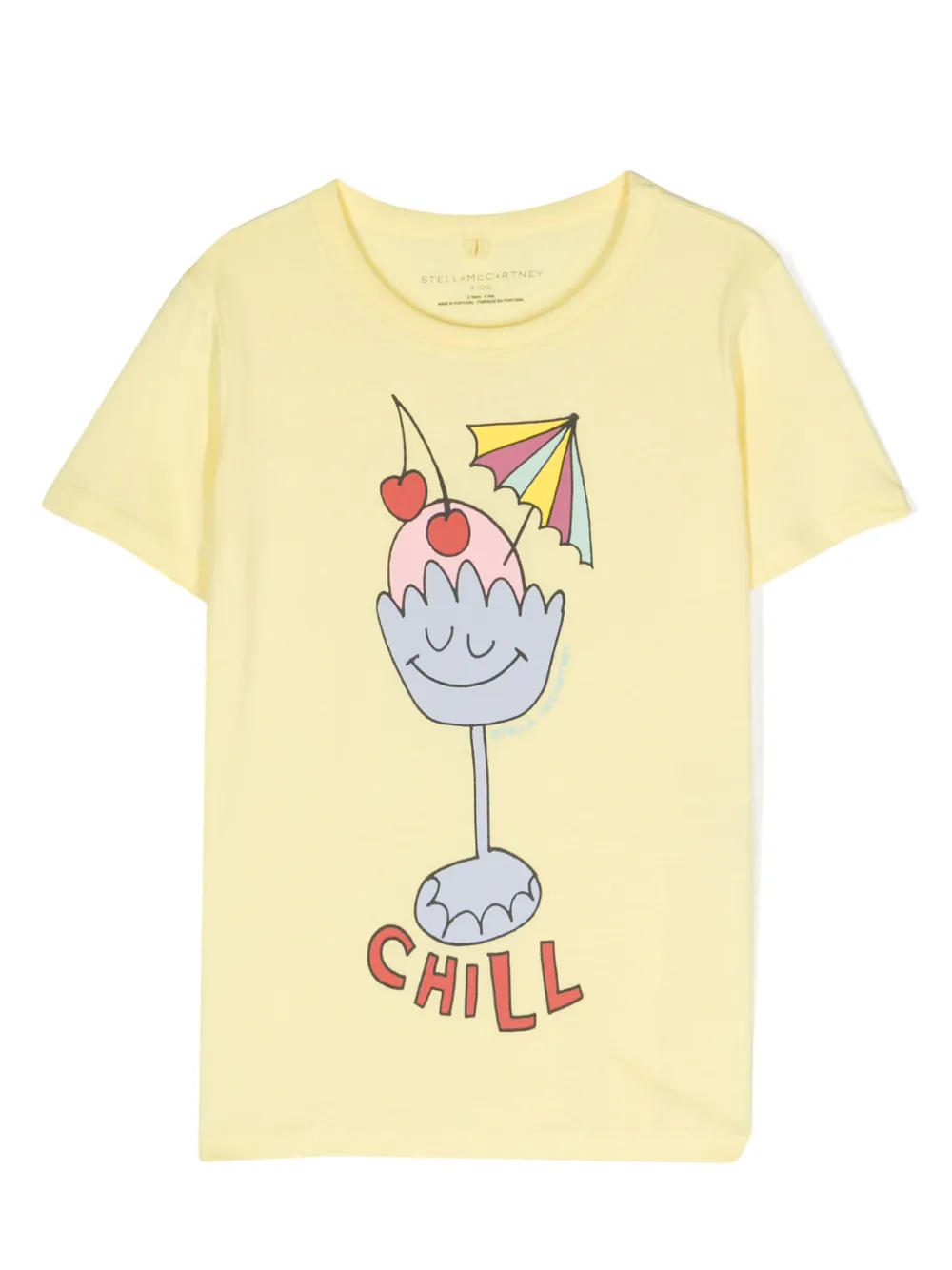 

Футболка с принтом Stella McCartney Kids, желтый
