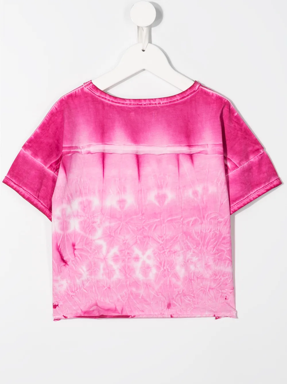 Футболка с принтом тай-дай Andorine, розовый — фото 2