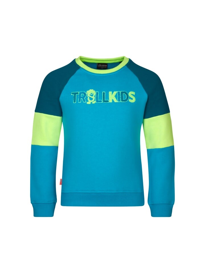 

Пуловер Trollkids Trollfjord, цвет vivid blue